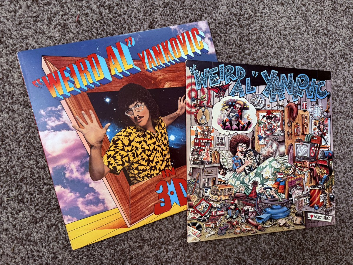 Scored some original <a href="/alyankovic/">Al Yankovic</a> vinyl from 1983 and 1984 🎧