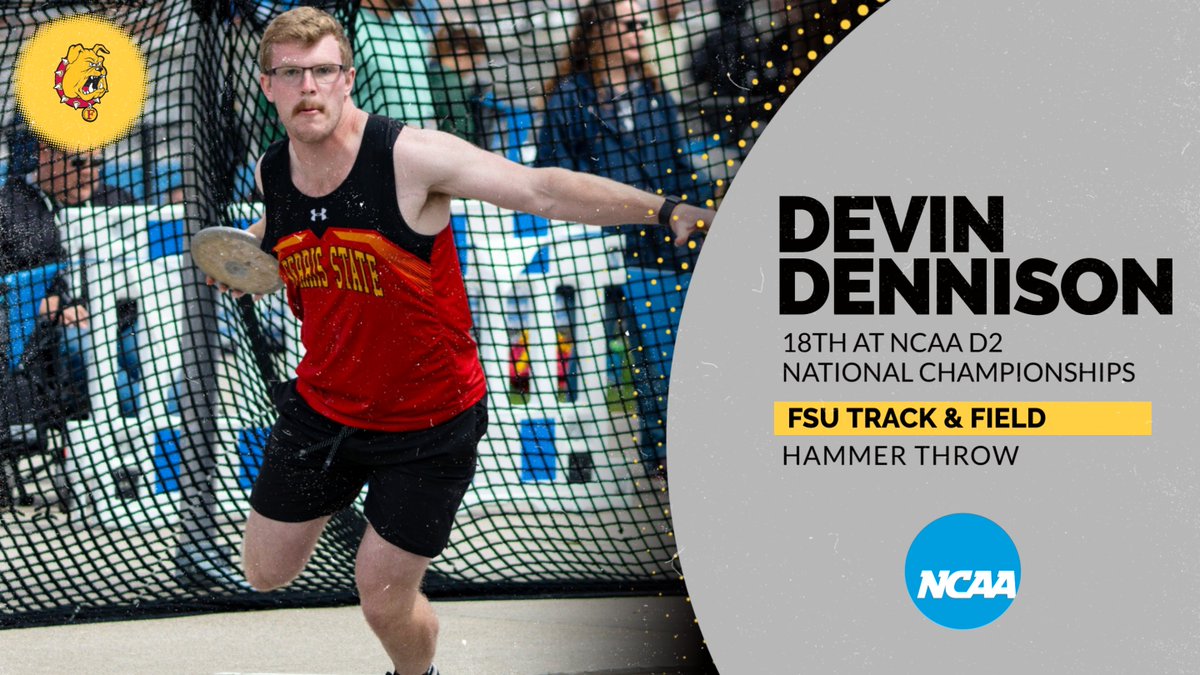 Ferris Athletics (@ferrisathletics) on Twitter photo FINAL - Ferris State's Devin Dennison took 18th place overall in the hammer throw at the 2025 NCAA D2 National Championships! tinyurl.com/4nyak4yw <a href="/Ferris_TRK_XC/">Ferris_TRK_XC</a> FINAL - Ferris State's Devin Dennison took 18th place overall in the hammer throw at the 2025 NCAA D2 National Championships! tinyurl.com/4nyak4yw <a href="/Ferris_TRK_XC/">Ferris_TRK_XC</a>