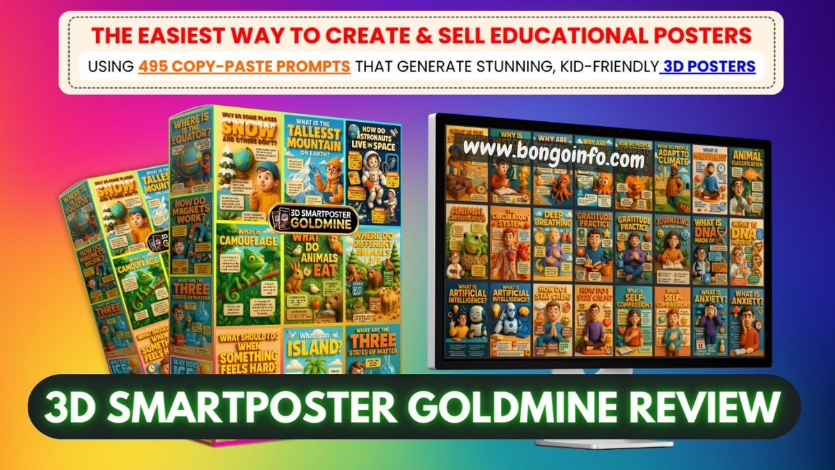 3D SmartPoster Goldmine Review: Create &amp; Sell Educational Posters with AI in Under 30 Seconds!
alexreview.hashnode.dev/3d-smartposter… 

#Homeschooling #TeacherLife #EducationalTools #Printables #UK #GoldmineIncome #USA #Goldmine #3DSmartPosterGoldmine #EU #3DGoldmine
