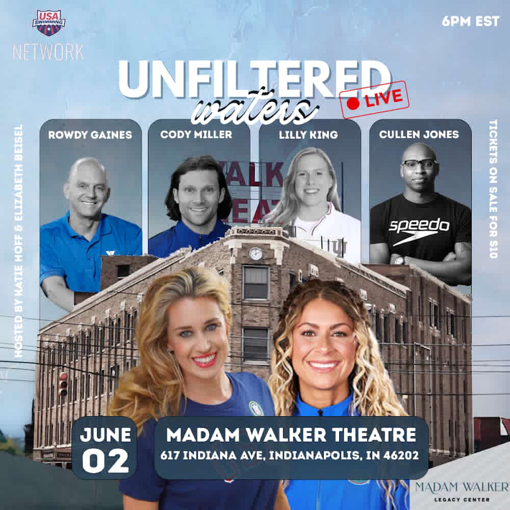 USA Swimming (@usaswimming) on Twitter photo Headed to #ToyotaNationals? Come check out Unfiltered Waters LIVE on June 2 🤩✨
Hear behind-the-scenes stories from Olympic heroes, witness fun challenges (like <a href="/_king_lil/">Lilly King</a> in a Taylor Swift Melody-Off), and MORE!
🎟️: eventbrite.com/e/unfiltered-w… Headed to #ToyotaNationals? Come check out Unfiltered Waters LIVE on June 2 🤩✨
Hear behind-the-scenes stories from Olympic heroes, witness fun challenges (like <a href="/_king_lil/">Lilly King</a> in a Taylor Swift Melody-Off), and MORE!
🎟️: eventbrite.com/e/unfiltered-w…