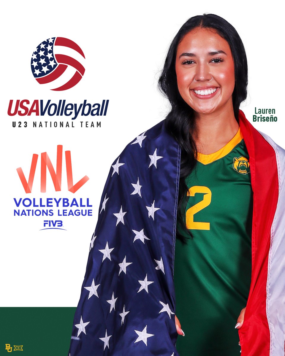 Baylor Volleyball (@baylorvball) on Twitter photo The ONLY player to be named to BOTH the <a href="/usavolleyball/">USA Volleyball</a> U23 national team and the VNL Roster in 2025 – Lauren Briseño
#SicEm🐻🏐 <a href="/laurenbrisenoo/">Lauren Briseño</a> The ONLY player to be named to BOTH the <a href="/usavolleyball/">USA Volleyball</a> U23 national team and the VNL Roster in 2025 – Lauren Briseño
#SicEm🐻🏐 <a href="/laurenbrisenoo/">Lauren Briseño</a>
