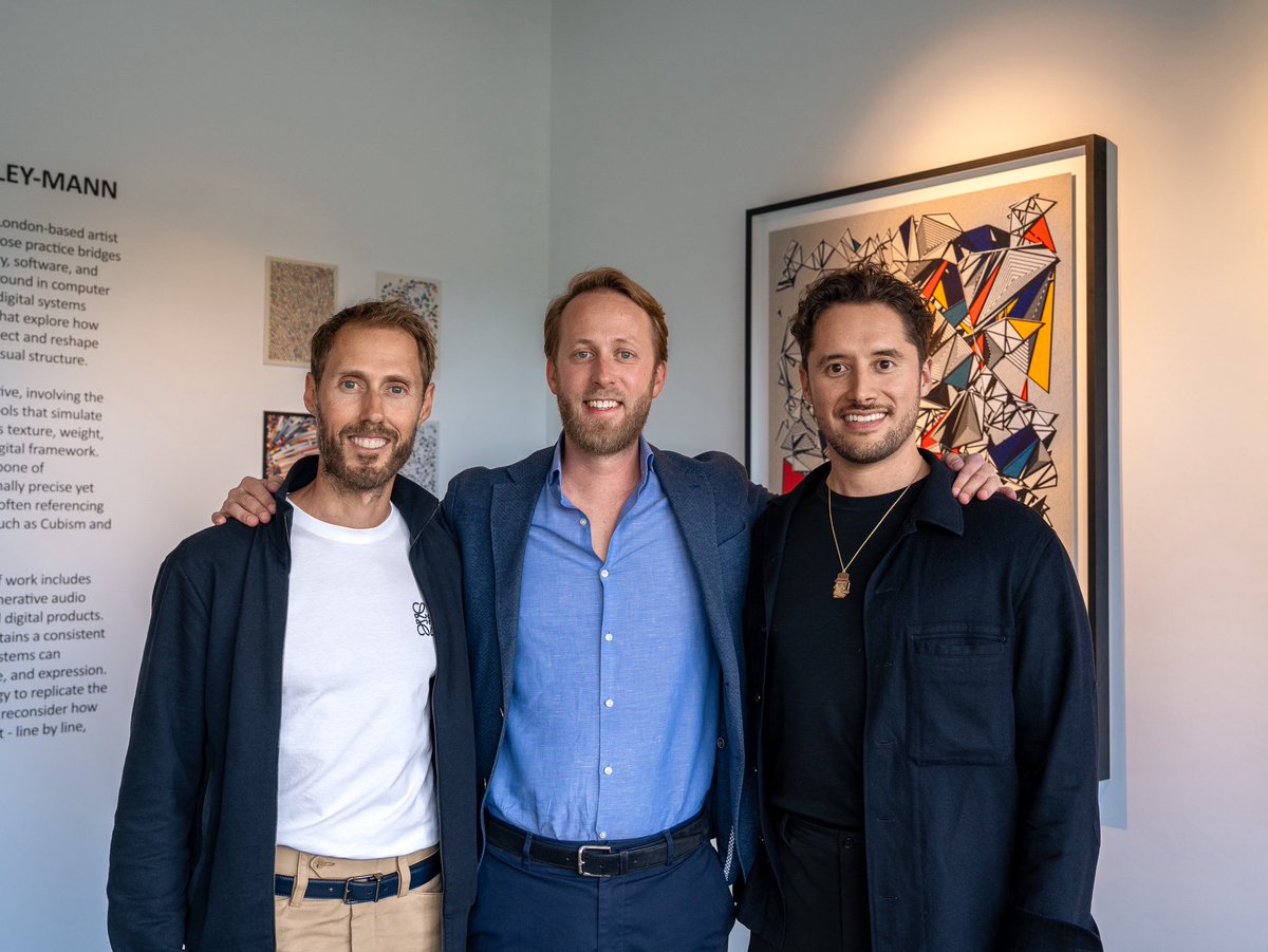 seedphrase (@seedphrase) on Twitter photo It was such a pleasure to attend the exhibition opening of Materialistic & Moments for <a href="/mountvitruvius/">Anthony Hiley-Mann | MV</a> and <a href="/florianzumbrunn/">Florian Zumbrunn</a> yesterday evening in London.
Their latest works reflect a maturing practice, blending complex systems with striking visual clarity and depth. It was such a pleasure to attend the exhibition opening of Materialistic & Moments for <a href="/mountvitruvius/">Anthony Hiley-Mann | MV</a> and <a href="/florianzumbrunn/">Florian Zumbrunn</a> yesterday evening in London.
Their latest works reflect a maturing practice, blending complex systems with striking visual clarity and depth.