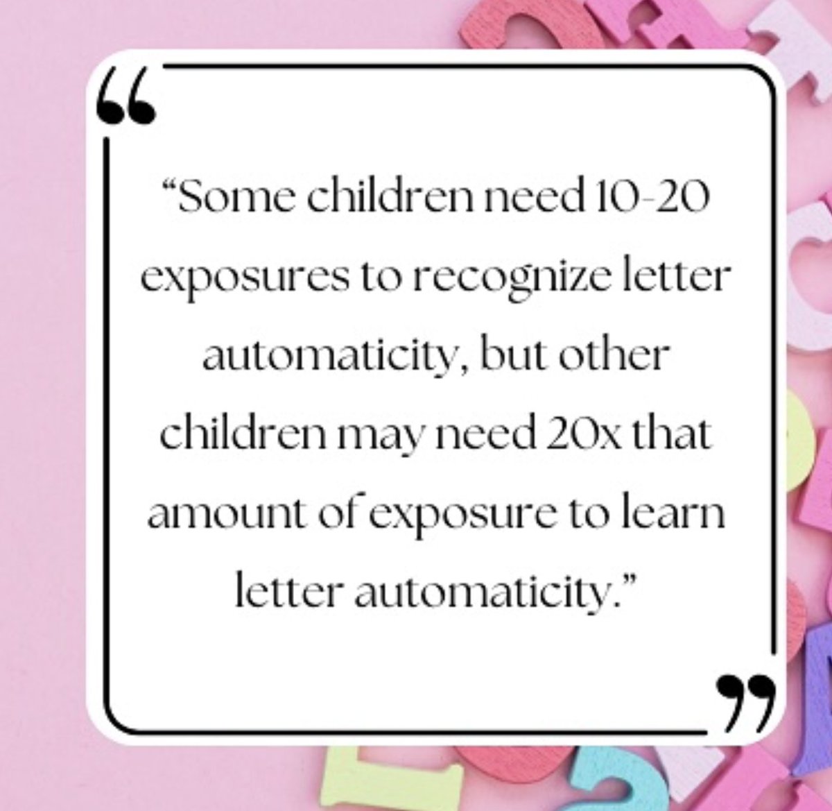 This has been my lived experience...