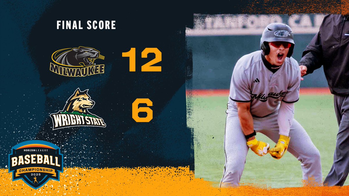 Horizon League (@horizonleague) on Twitter photo .<a href="/MKE_Baseball/">Milwaukee Baseball</a> advances to tomorrow's #HLBASE championship game with a 12-6 victory over Wright State!
#OurHorizon🌇 .<a href="/MKE_Baseball/">Milwaukee Baseball</a> advances to tomorrow's #HLBASE championship game with a 12-6 victory over Wright State!
#OurHorizon🌇