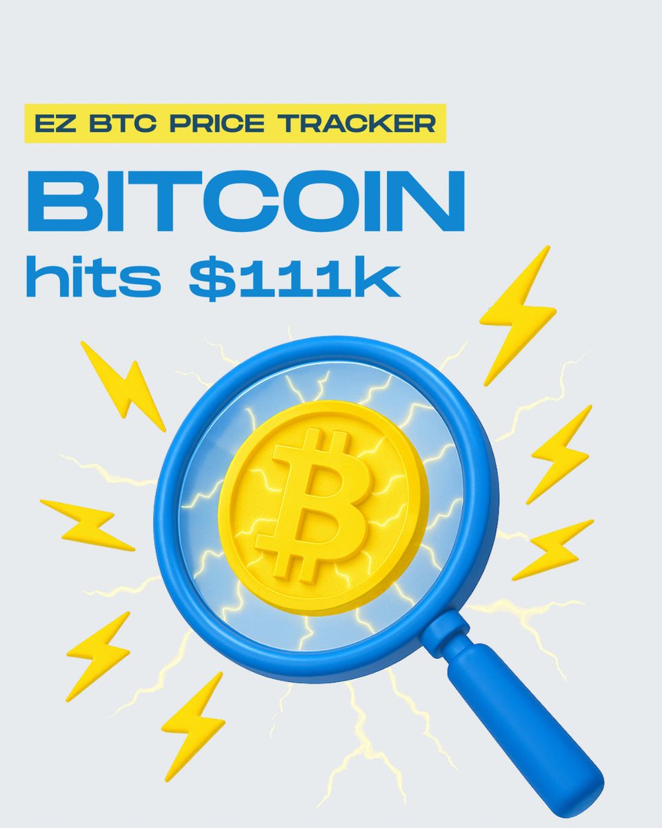 Bitcoin hit an all-time high of $111,861.22 on May 22. Today, May 23, it’s holding near record levels at $109,548.40. 

Slight dip or just a breather before the next breakout? 🤔

#BitcoinUpdate #BTC2025 #EZBlockchain #CryptoMarket #BitcoinMining