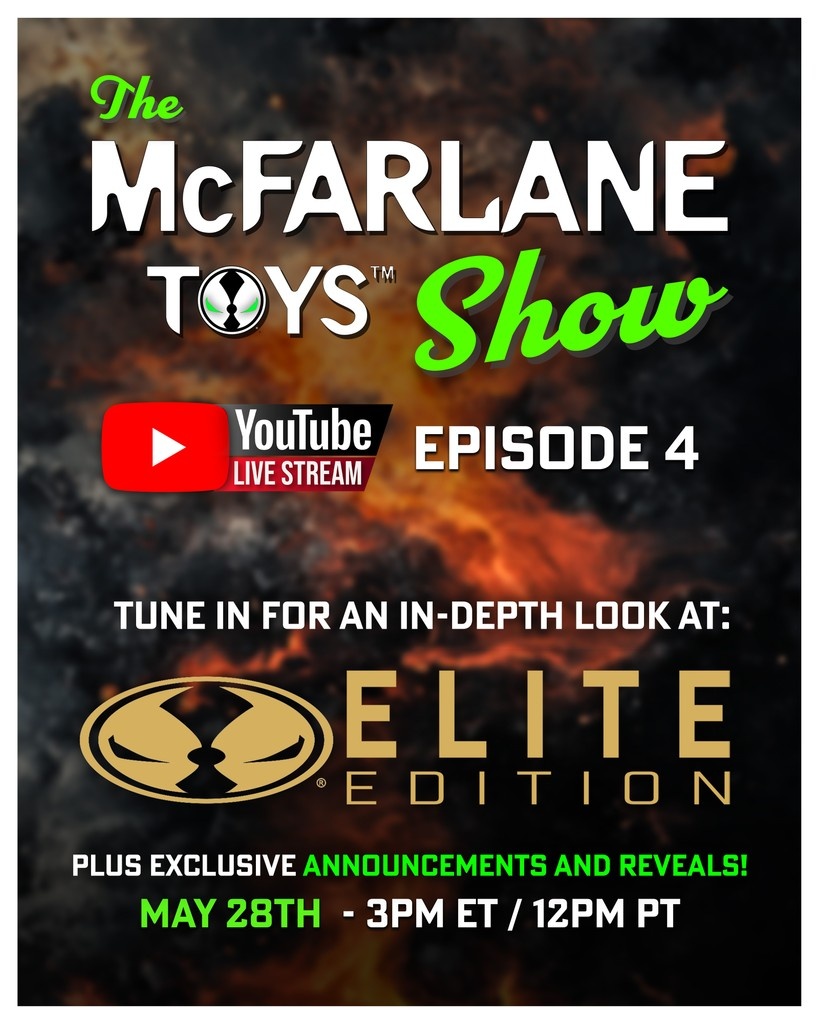 mcfarlanetoys's tweet image. Join AJ, Travis and John for an ELITE episode of #TheMcFarlaneToysShow, as we cover all things Elite Edition, including updates on the Elite Points redemption system! As always we'll also have some exciting new REVEALS.

MAY 28th @ 3 PM ET / 12 PM PT

#McFarlaneToys ##TMTS