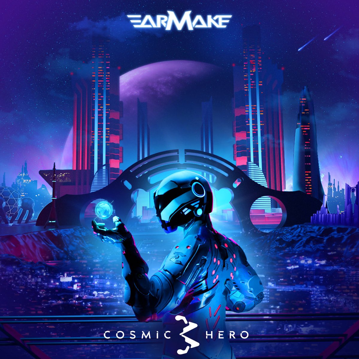 "Cosmic Hero 4" by Earmake is OUT NOW!  ✨ - mailchi.mp/newretrowave/c…
