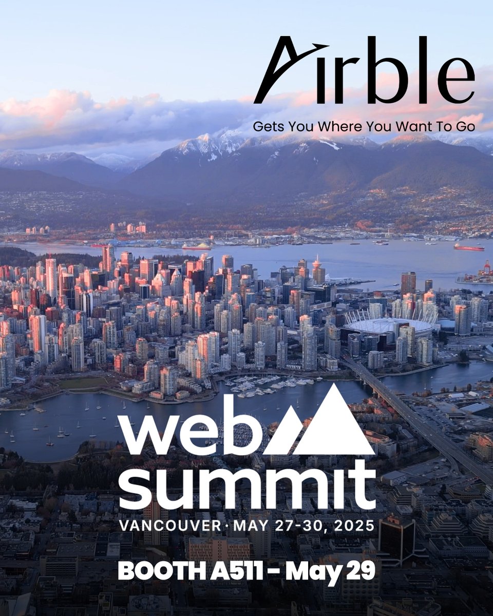 The Airble team is heading to Web Summit Vancouver 2025!

Come visit us at booth A511 on May 29 to meet the team! If you are attending Web Summit, we would love to see you.

Let’s connect and elevate aviation together!

#WebSummitVancouver #WebSummit #Airble
