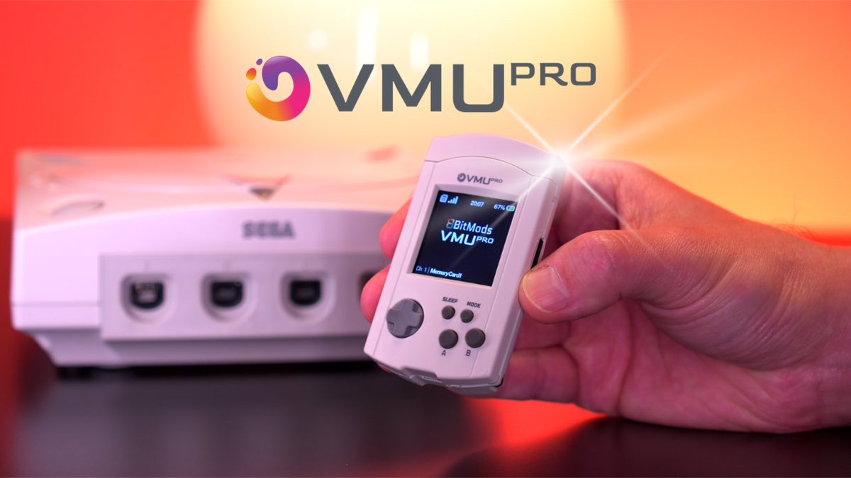 New Video is LIVE!  Check out the all new VMU Pro from 8BitMods

LINK 👉 youtu.be/3LPb9GksX10 

It’s quite literally the VMU we always wanted. In addition to all the awesome features we’ve come to expect from MemCard Pro devices, the VMU Pro goes above and beyond since it’s