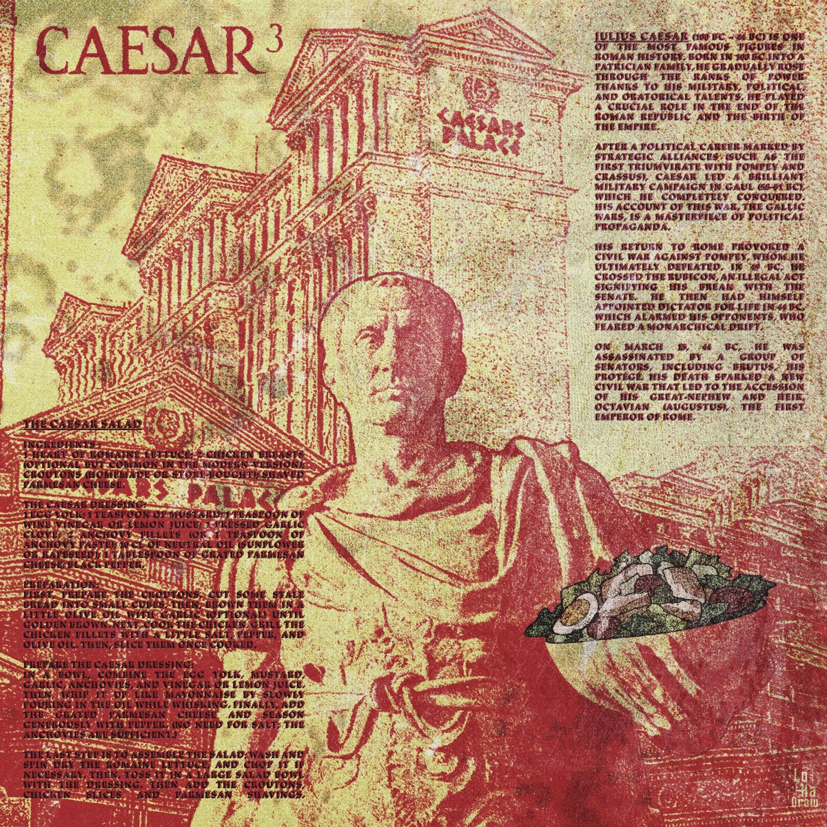 LoHaDraw's tweet photo. Did, umm... did Caesar live here? 🥗

#Photoshop #GraphicDesign #Caesar https://t.co/Svhqf67RHr