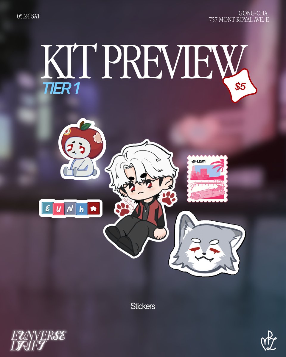plavecanada's tweet photo. 「#PLAVECANADA」
With the event being only a day away, today is your last day to reserve your kit for EUNHOVERSE DRIFT!
Here's montrealplave's kit previews for those still hesitating~ https://t.co/IJ8AictW8i