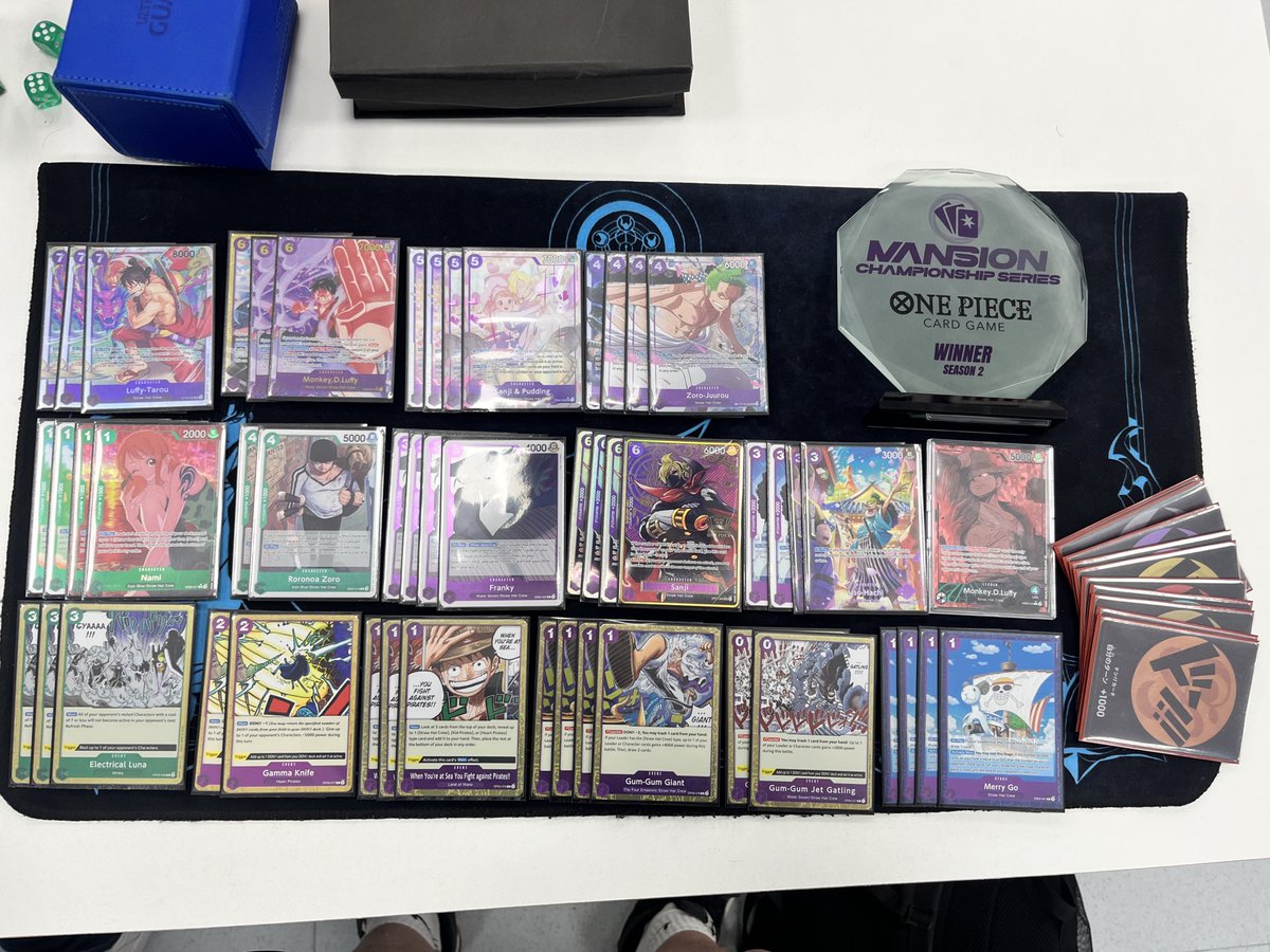 nisho7_'s tweet image. Just Won @tcgmansionshop championship series topcut 3-0
1- (2-0) Luffy GP✅
2- (2-1) Shanks✅
3- (2-1) Luffy Gp ✅

#tcg #optcg #onepiece #luffygp #torunamenttcg