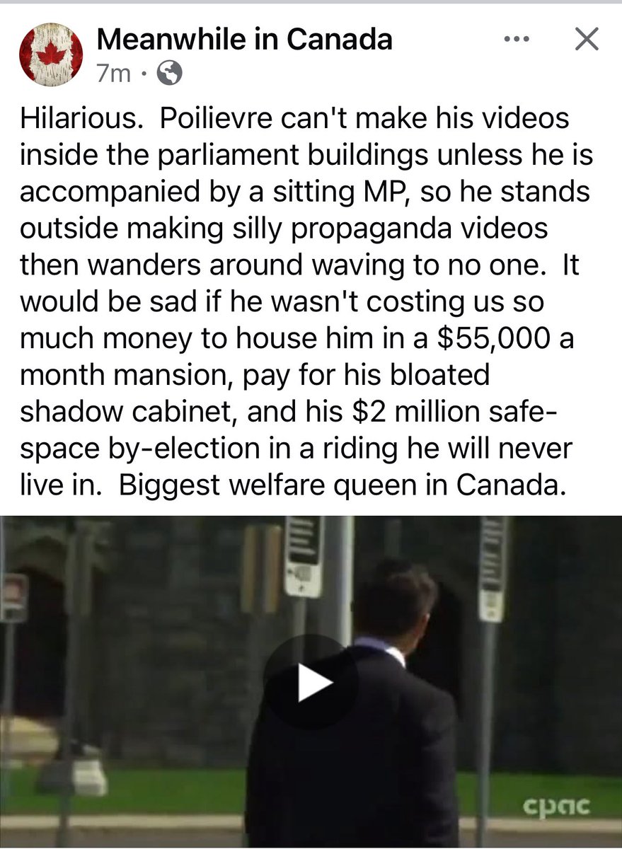 What a sad ugly creepy little man

<a href="/PierrePoilievre/">Pierre Poilievre</a> is a loser