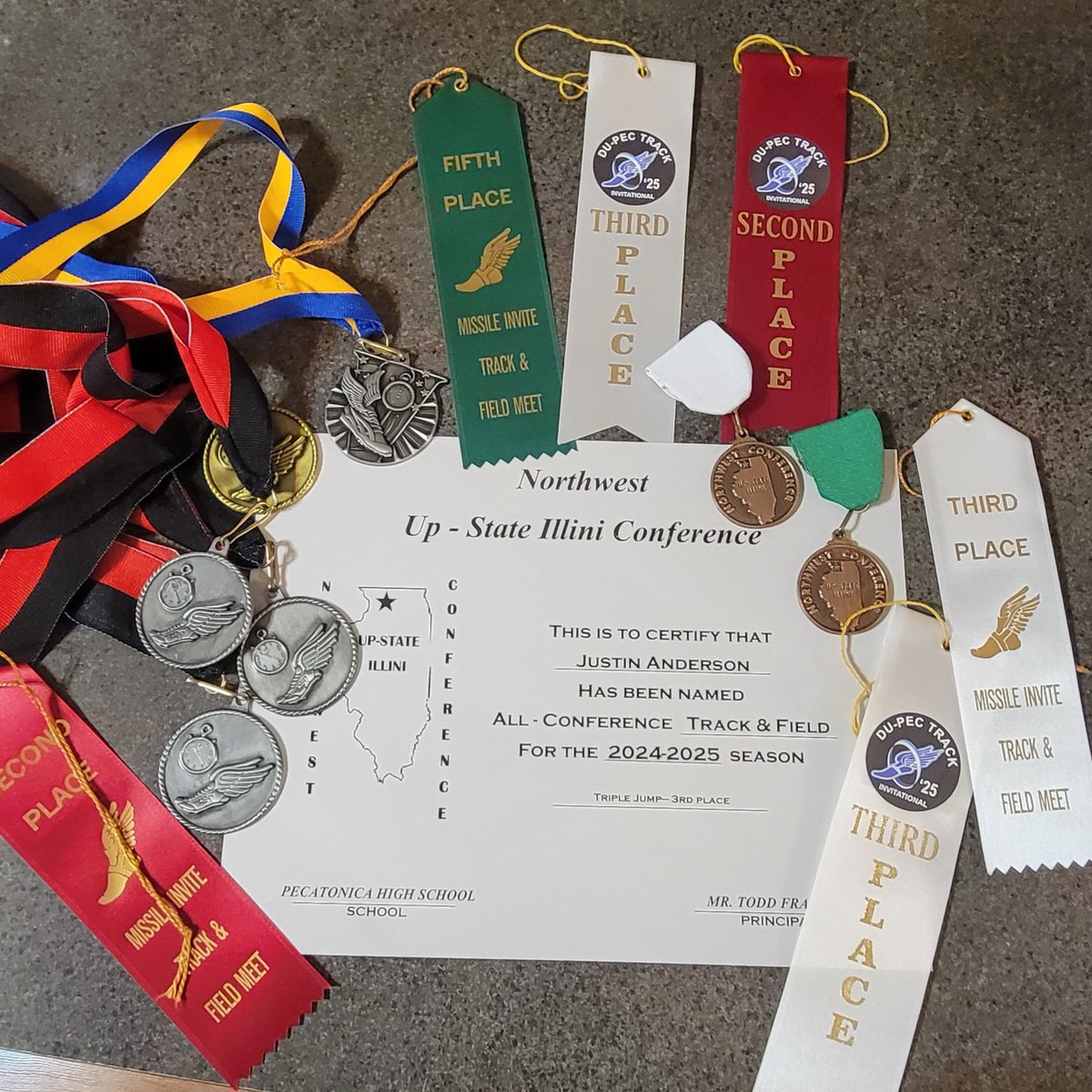 Justin Anderson (@justin_a815) on Twitter photo Here are my results from the 2025 Conference track meet. 
I placed 3rd in Triple Jump, 7th in Discus, and 5th in Shotput. 
I also earned All Conference honors for NUIC track Here are my results from the 2025 Conference track meet. 
I placed 3rd in Triple Jump, 7th in Discus, and 5th in Shotput. 
I also earned All Conference honors for NUIC track