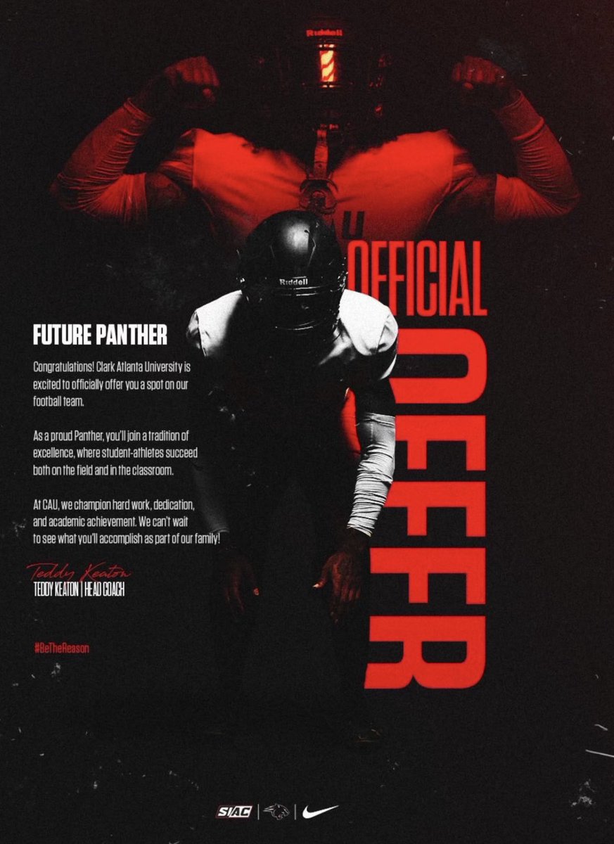 Anthony Bell (@anthonybell0886) on Twitter photo After a great conversation with Coach @coachmikehayde I am blessed to receive an offer from Clark Atlanta University #gopanthers #agtg <a href="/mnw_fb/">Miami Northwestern_FB</a> <a href="/CoachQuaill/">Marquaill Kennedy</a> <a href="/PrepRedzoneFL/">Prep Redzone Florida</a> After a great conversation with Coach @coachmikehayde I am blessed to receive an offer from Clark Atlanta University #gopanthers #agtg <a href="/mnw_fb/">Miami Northwestern_FB</a> <a href="/CoachQuaill/">Marquaill Kennedy</a> <a href="/PrepRedzoneFL/">Prep Redzone Florida</a>