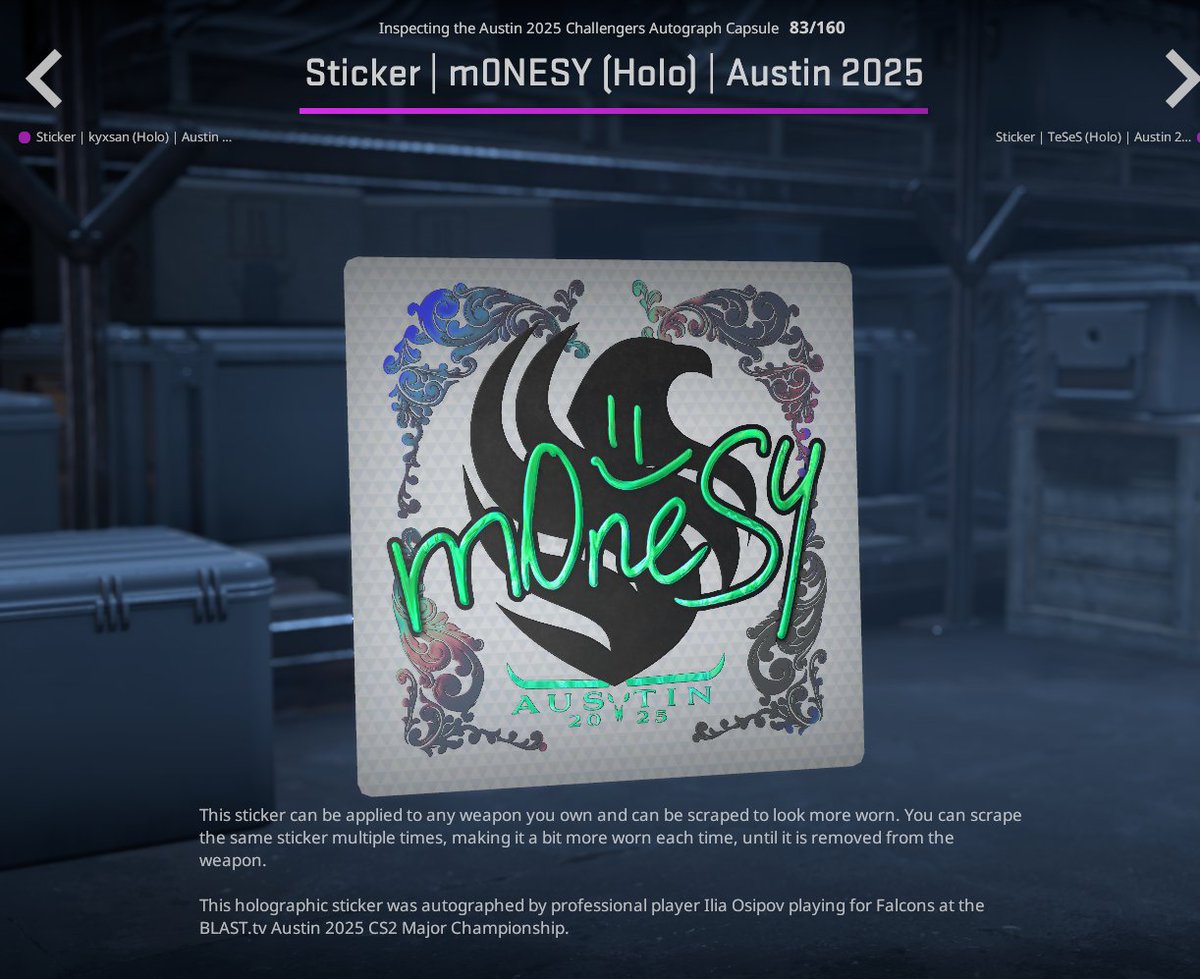 THE FIRST EVER FALCONS MAJOR STICKERS ARE HERE! 🦅

Throughout the #BlastTVMajor in Austin, you can buy Falcons stickers featuring our logo and players! 

#FalconsAreHere