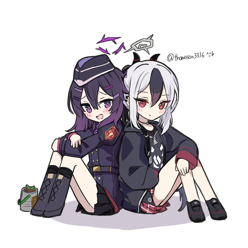 伊草ハルカ(ブルアカ) ,鬼方カヨコ(ブルアカ) 「」|とまそん@夏コミ申し込んだよのイラスト