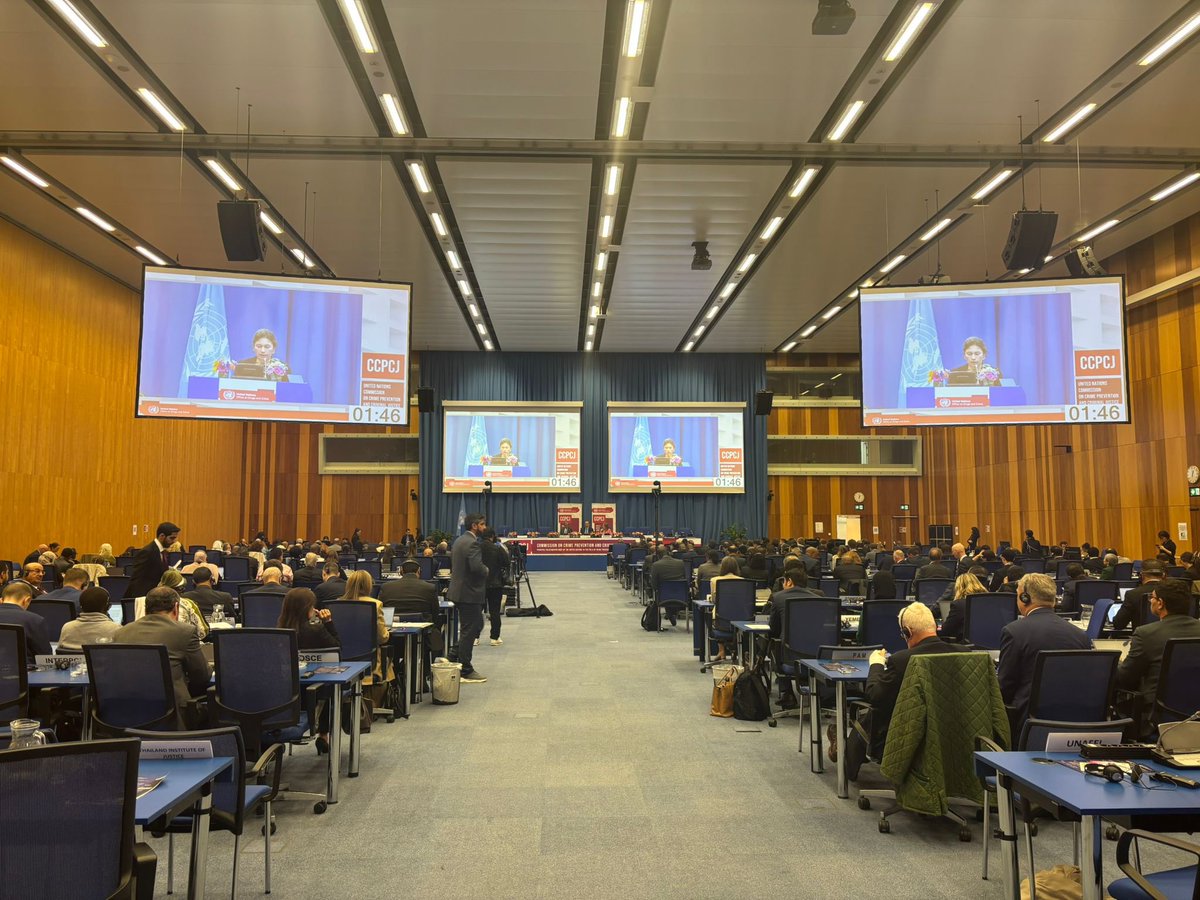 This week, 🇦🇩 Andorra has participated in the 34th session of the #CCPCJ. 
🤝 International cooperation is 🔑 to advancing crime prevention and criminal justice. It is essential to translate objectives into concrete actions to build safer and more just societies for all. 
#CCPCJ