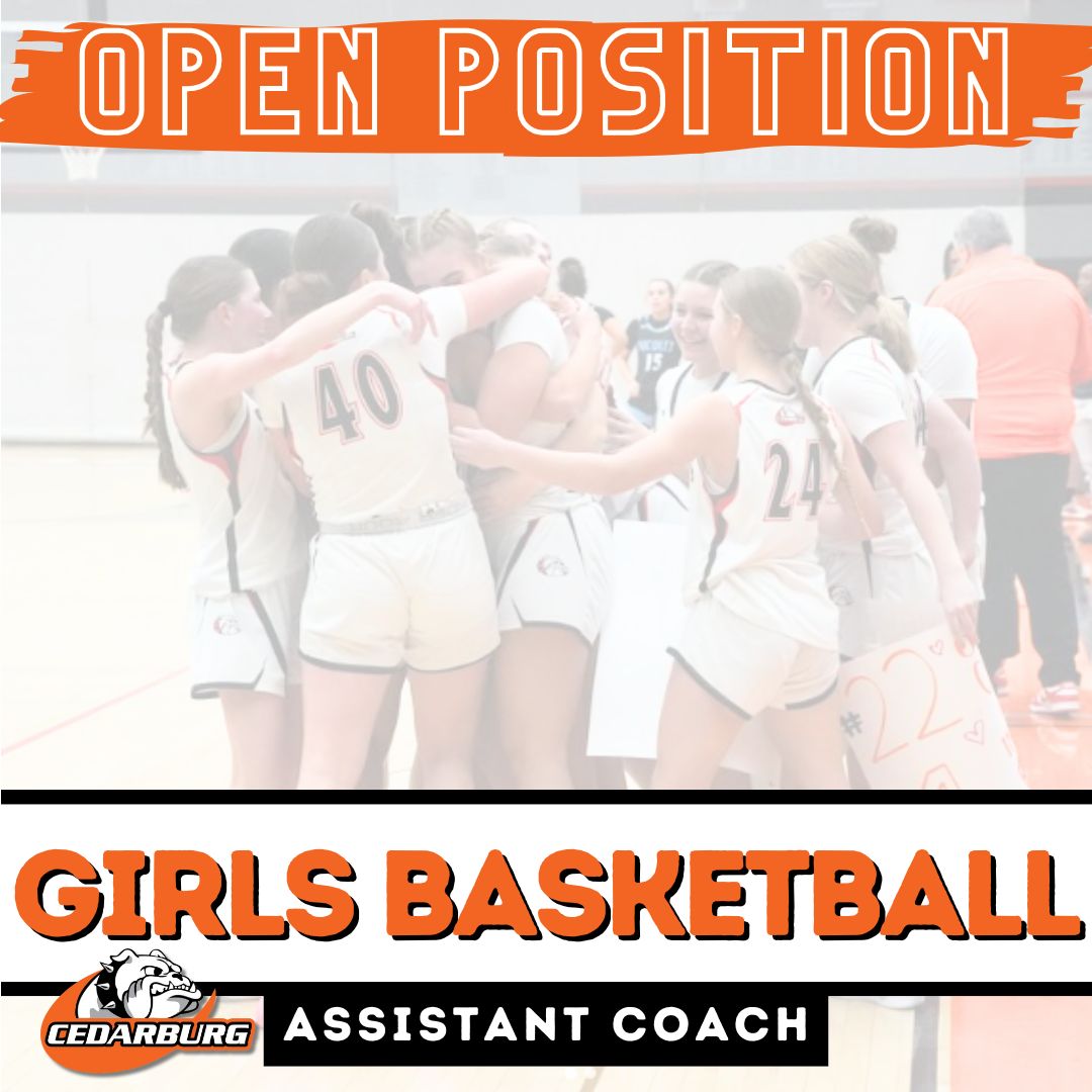 Jon Hannam (@chsadjhannam) on Twitter photo Cedarburg is looking for an Assistant Coach for our Girls Basketball team!
If you are interested, please email us for more information.
jhannam@cedarburg.k12.wi.us
#UnleashTheDogs Cedarburg is looking for an Assistant Coach for our Girls Basketball team!
If you are interested, please email us for more information.
jhannam@cedarburg.k12.wi.us
#UnleashTheDogs