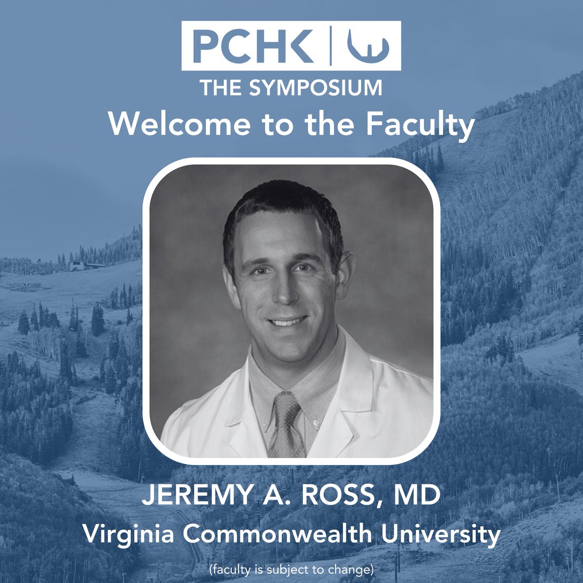 Please join us in welcoming Jeremy Ross, MD, to the PCHK Faculty! Dr. Ross is an Assistant Professor of Orthopedic Surgery at VCU School of Medicine. He’s passionate about the evolving landscape of joint replacement, especially advancements in pain control,and implant technology.