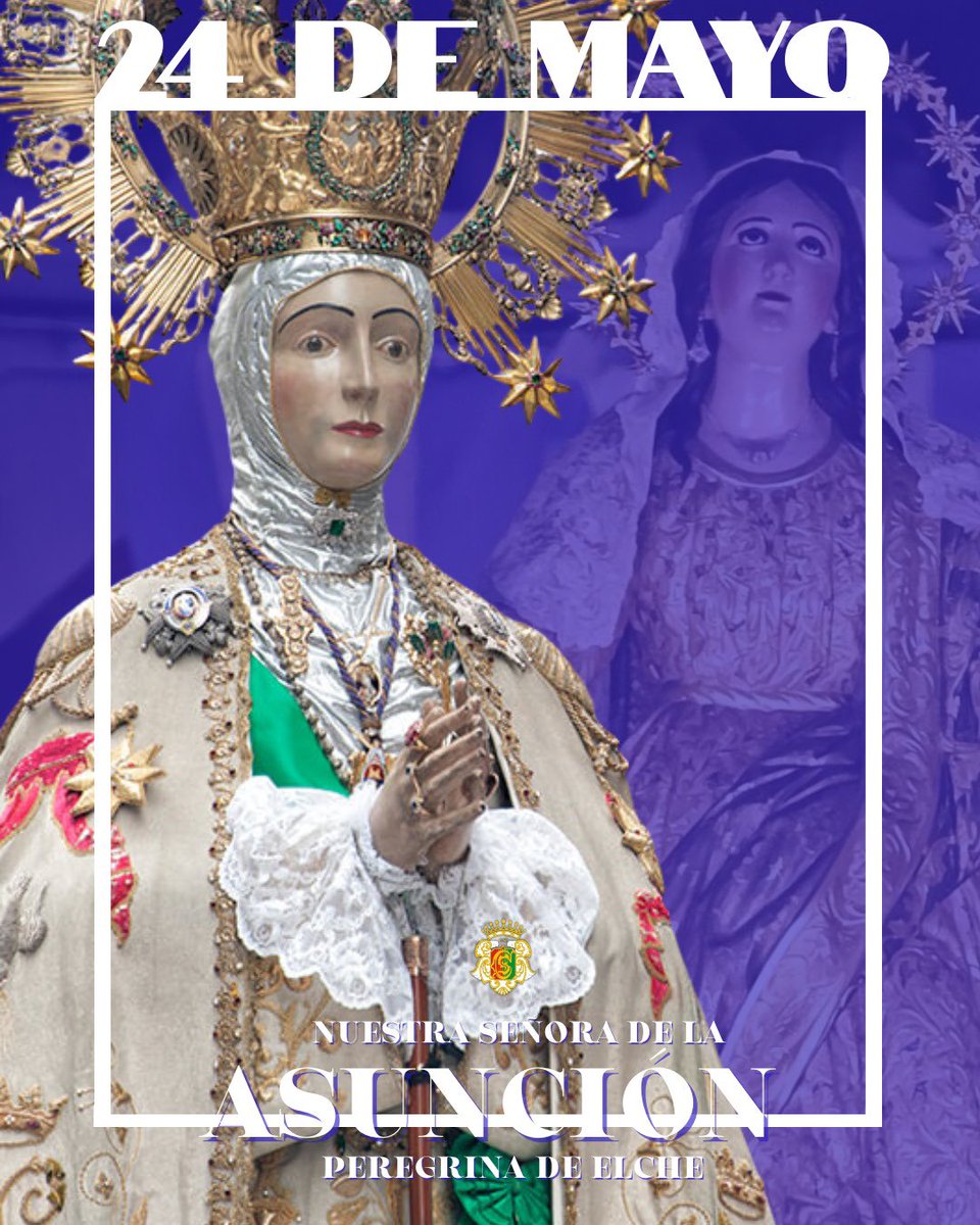 🔵 ¡Mañana, #SuenaCantillana a las 20:00h en la Solemne Procesión Extraordinaria con motivo de la venida de la Asunción Peregrina de Elche! 

#Asunción #24demayo #TDSCofrade