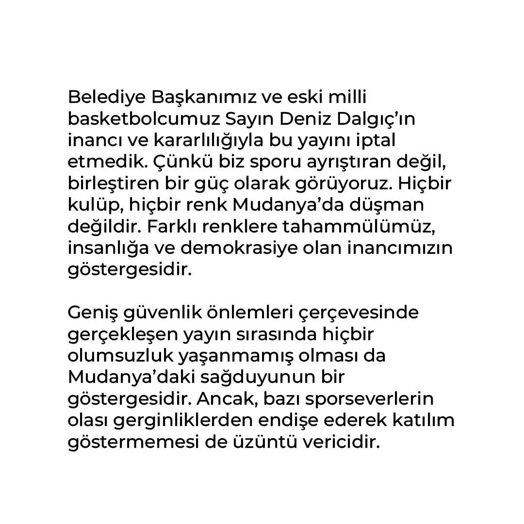 Mudanya Belediyesi tweet media