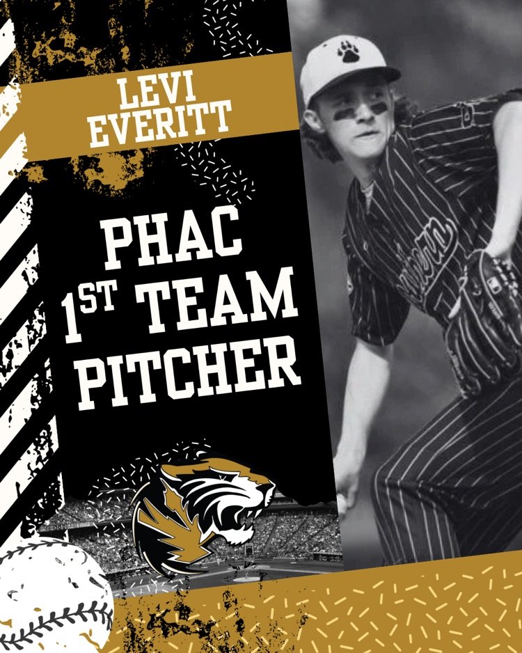Congratulations Levi Everitt on being selected to the PHAC 1st Team Pitcher⚾️