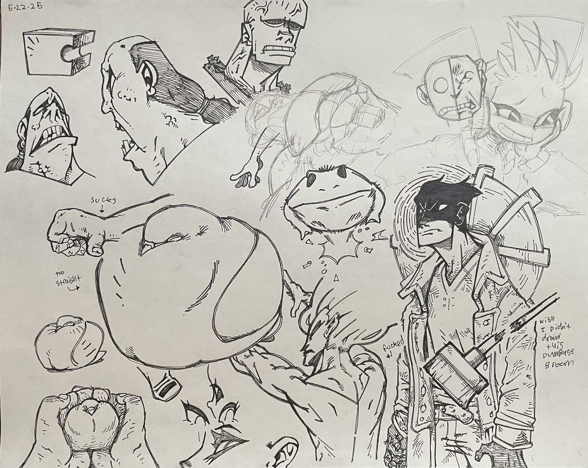 As of yesterday, KillThatGuy #1-2 has been shipped out! Thank you all for your support! Here's some drawings 