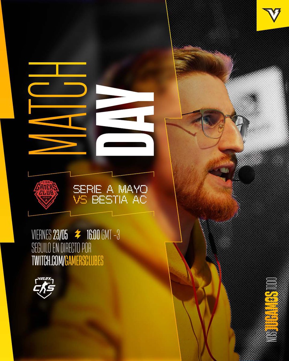 MATCHDAY ⚡️

Hoy jugamos la Serie A de <a href="/GamersClubCSes/">Gamers Club Counter-Strike ES</a> contra <a href="/bestia_corp/">BESTIA</a> Academy, y qué mejor momento para spamear

#ArgentinaAlMundial 🇦🇷
#ArgentinaAlMundial 🇦🇷
#ArgentinaAlMundial 🇦🇷
#ArgentinaAlMundial 🇦🇷
#ArgentinaAlMundial 🇦🇷

⏰ 16.00hs