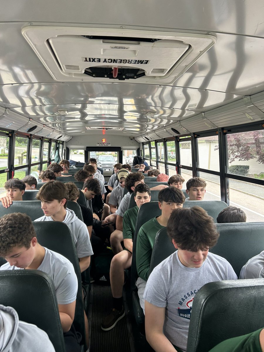 Last business trip of the regular season as the boys travel across town to play North Attleboro. Time to work, boys!