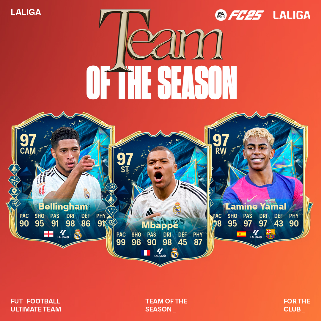 📣 ¡SORTEO TOTS DE LALIGA! 🎉🎊

Gracias a <a href="/easportsfces/">EA SPORTS FC ESPAÑA</a> sorteamos un #TOTS de LaLiga a elegir para cualquier plataforma 🎮💻

🏆 Para participar: Follow + RT

Ganador: El lunes 26. ¡Suerte a todos!