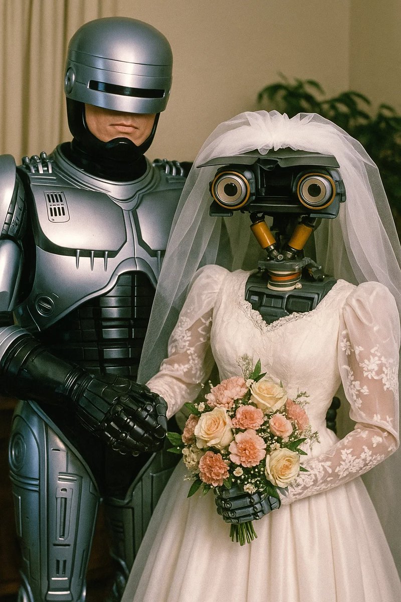 Gonna be an awkward wedding night when she asks 'need more input'.