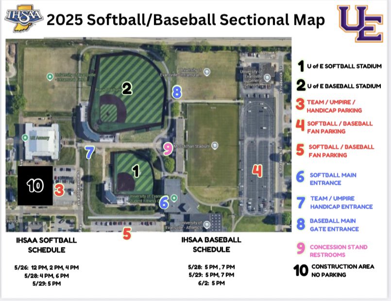 Bosse Athletics (@athleticsbosse) on Twitter photo 3A Baseball Sectional @ Braun Stadium
Spectators should park in the large parking lot designated as #4 on the map.
They should also use the entrance designated as #8 on the map.
Handicap parking will be located at #3 and enter at #7 on the map.
<a href="/hhpatriots/">HH Patriots</a> 3A Baseball Sectional @ Braun Stadium
Spectators should park in the large parking lot designated as #4 on the map.
They should also use the entrance designated as #8 on the map.
Handicap parking will be located at #3 and enter at #7 on the map.
<a href="/hhpatriots/">HH Patriots</a>