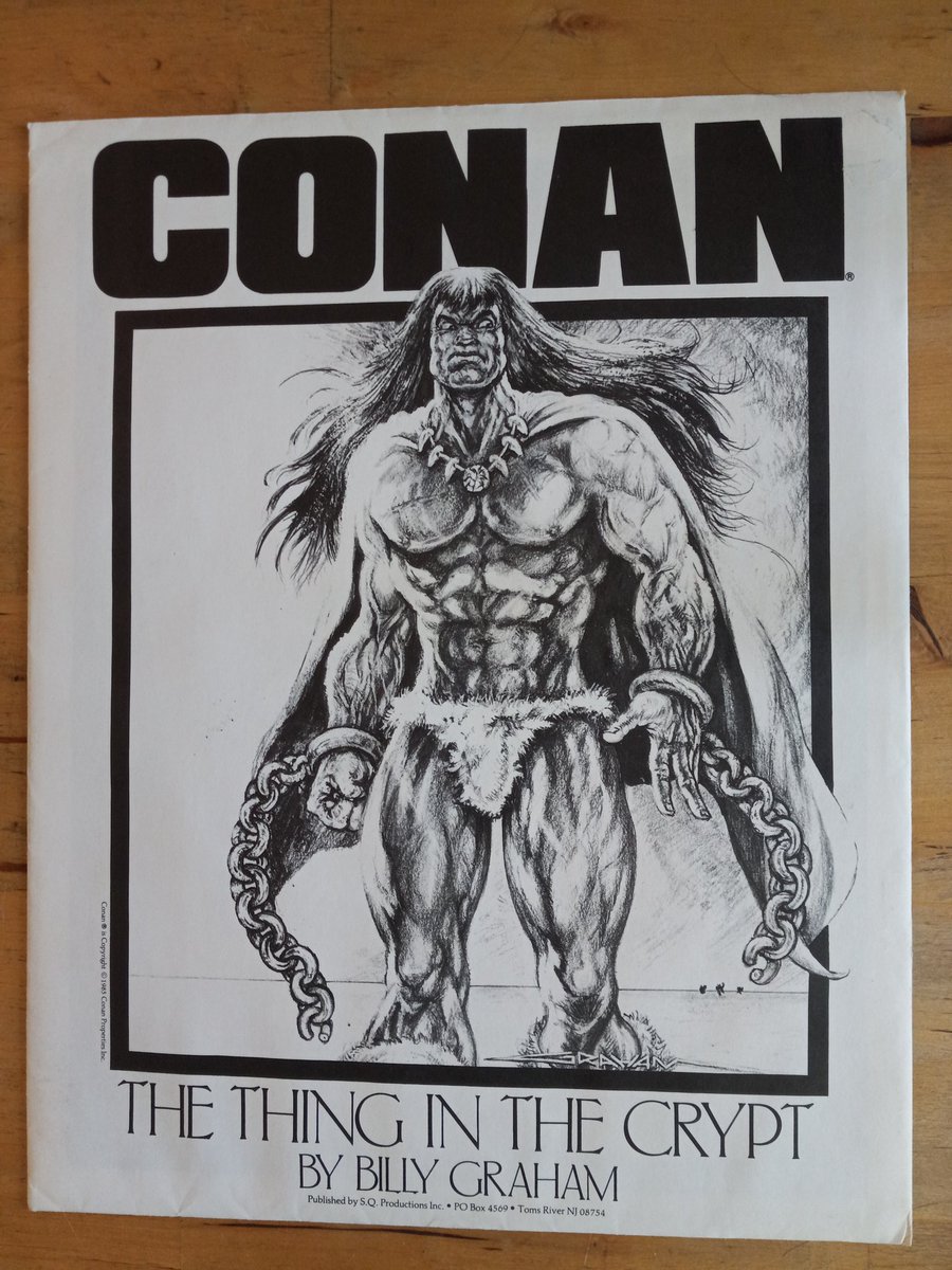 Lordoflek's tweet image. Snagged an awesome Conan portfolio from Billy Graham today. Hey @ComicsTitan @HeroicSignature @FredMalmberg remember when they used to sell portfolios in the back pages of Savage Sword? Should try that again with a new crop of artists...