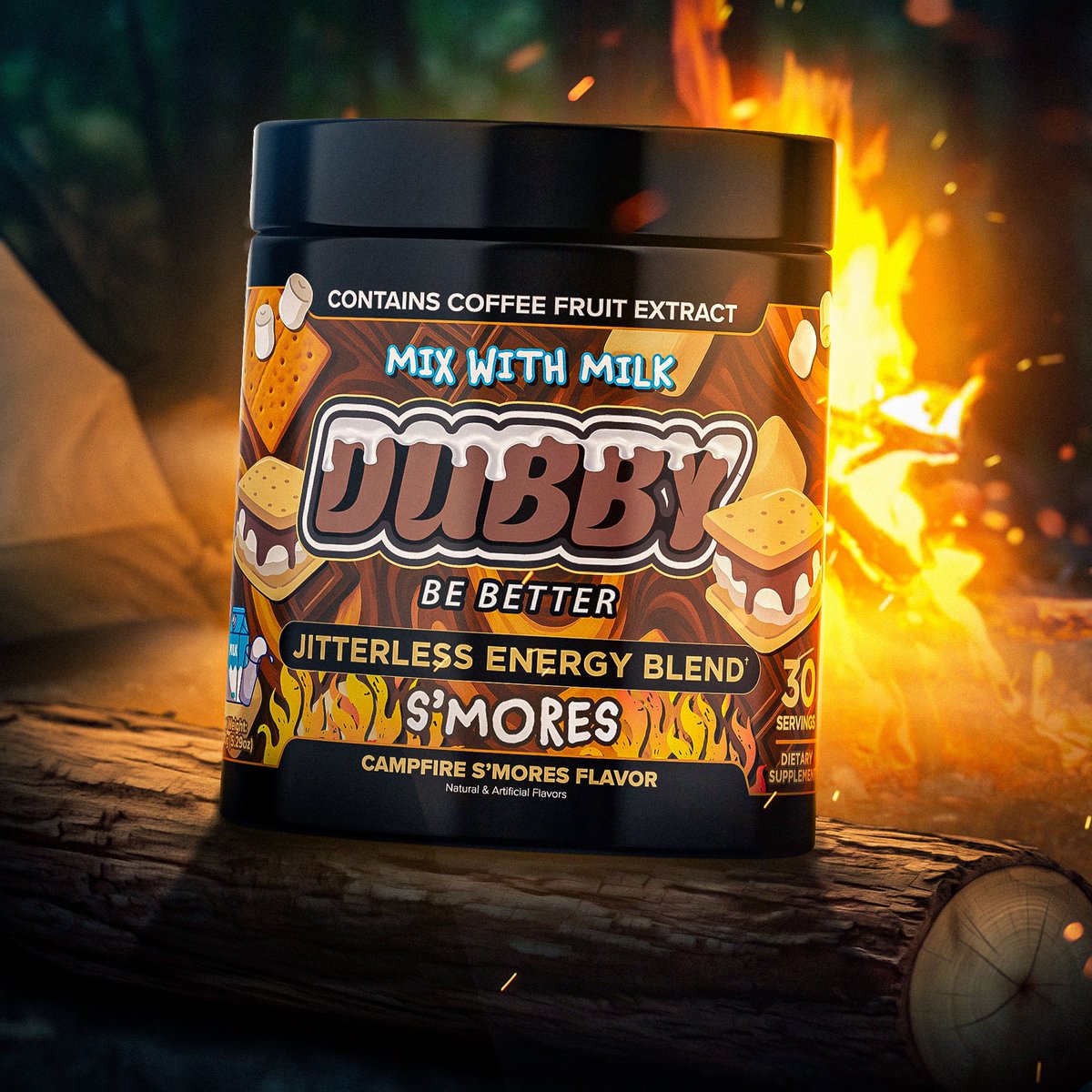 DubbyEnergy's tweet image. Yeah I get it, we are crazy 

Making an energy drink made to mix in milk is out of the ordinary 

But you should still try it :)
