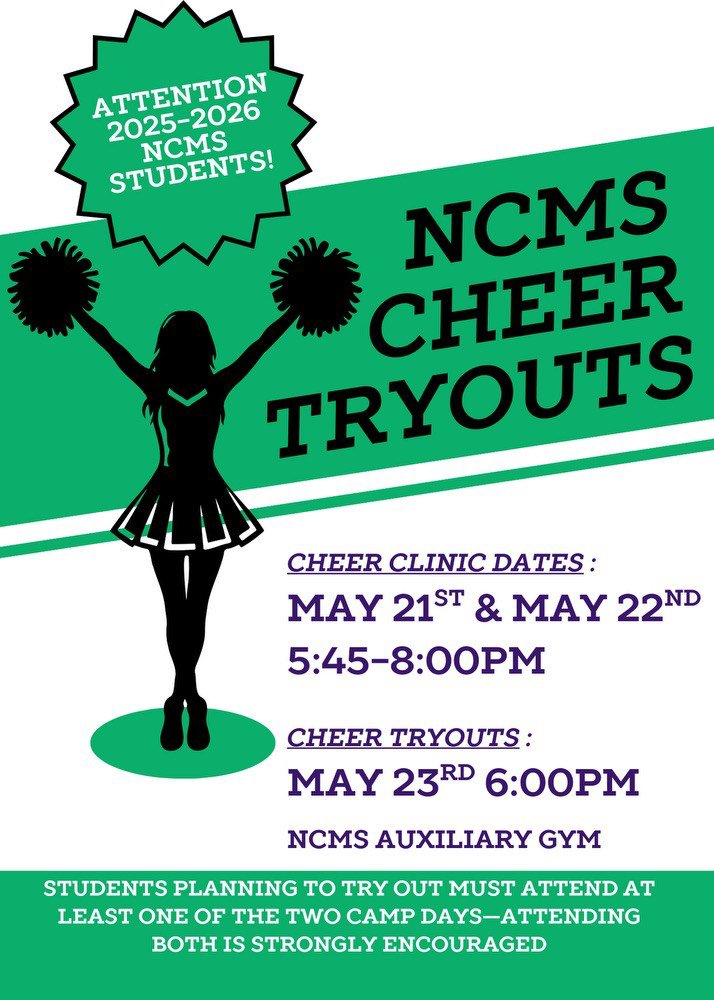 News: Middle School Cheer Tryouts elweb.app/nydpbmk