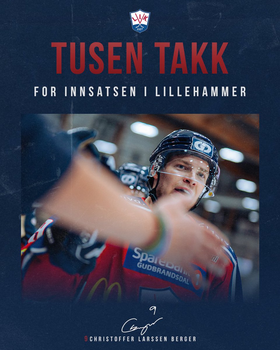 LillehammerIK's tweet photo. Tusen takk for innsatsen i rødt TJ, Christoffer Berger og Torjus Tøndevold! Vi ønsker dere masse lykke til videre♥️

Foto: Thea Tynes / Alexander Henningsen #2hockey https://t.co/nwTy4TKIxH