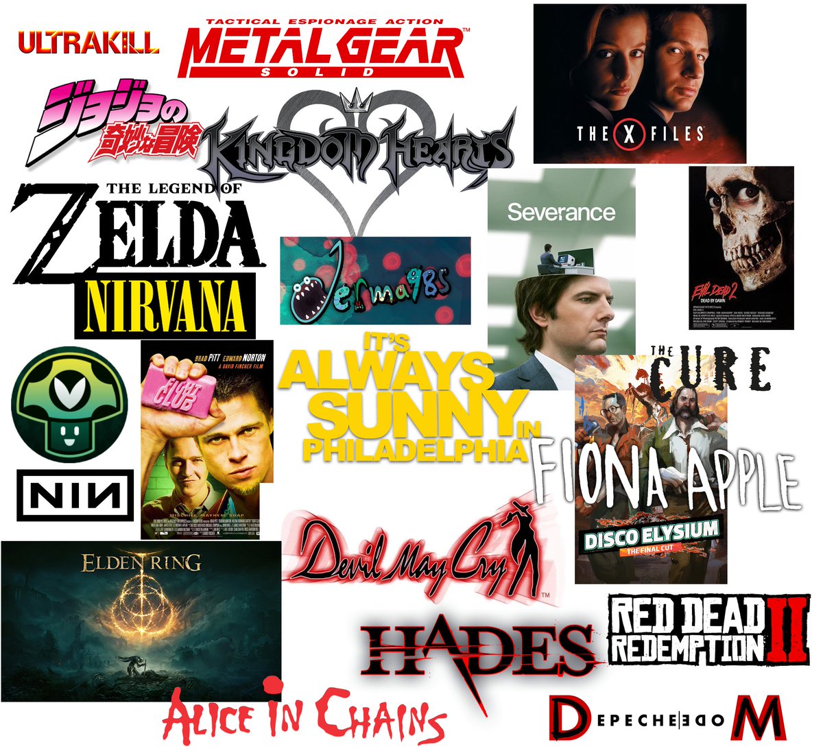 swordofhearts's tweet image. #promotwt
made a collage with everything i like, looking to spread out a bit :)
i'm also an artist and sometimes draw the shows/games listed