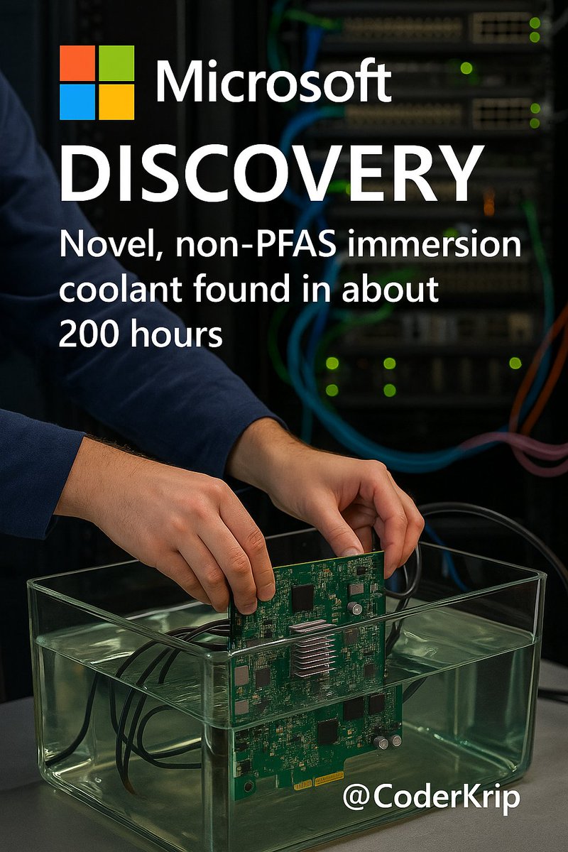 CoderKrip's tweet image. How will Microsoft Discovery accelerate your R&D function?
