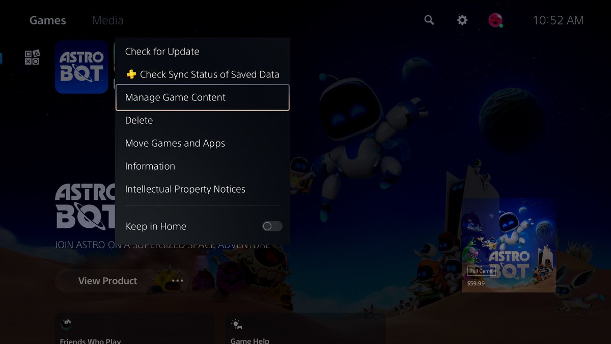To manage your DLC:
1. Highlight the game icon and press the options button.
2. Select Manage Game Content.

If you're having trouble finding your DLC, visit the guide below.

💡How to troubleshoot add-on issues
playstation.com/support/games/…