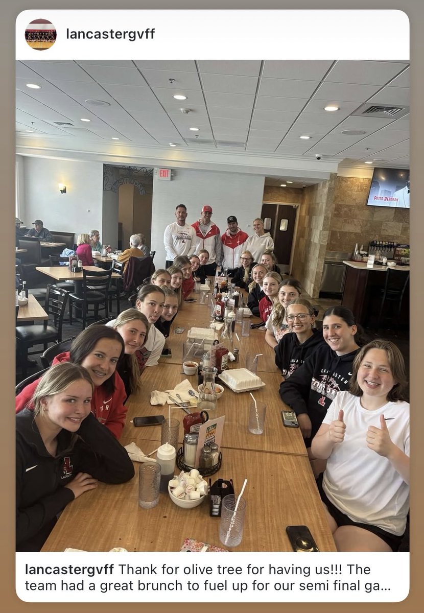 Thank you Olive tree! Pre game brunch to fuel us tonight! Go Legends!