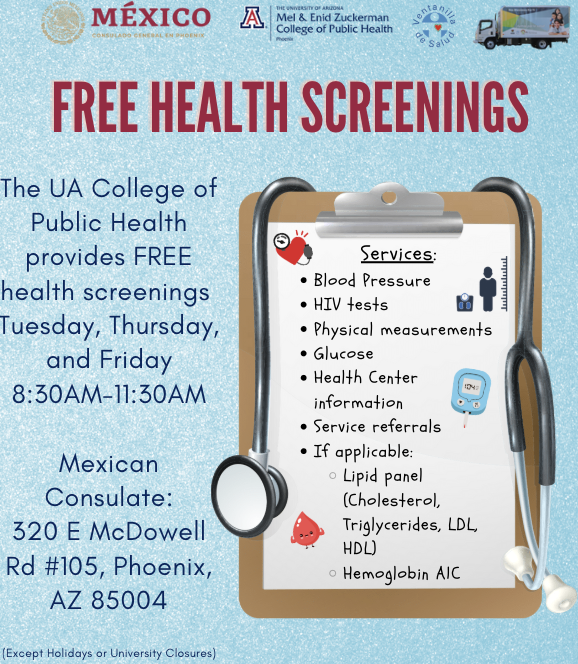 Please visit us at the ventanillas de salud in the mexican consulate! ¡Visítenos en las ventanillas de salud del consulado mexicano!