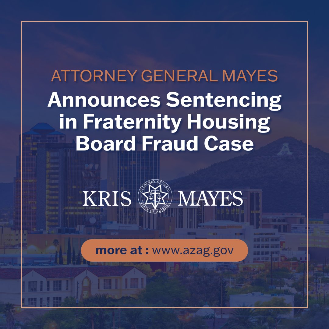 My office will continue to stamp out fraud across Arizona and prosecute these crimes. If you are an individual or an entity attempting to defraud Arizonans from their hard-earned savings—consider this a warning.

Press release here: azag.gov/press-release/…