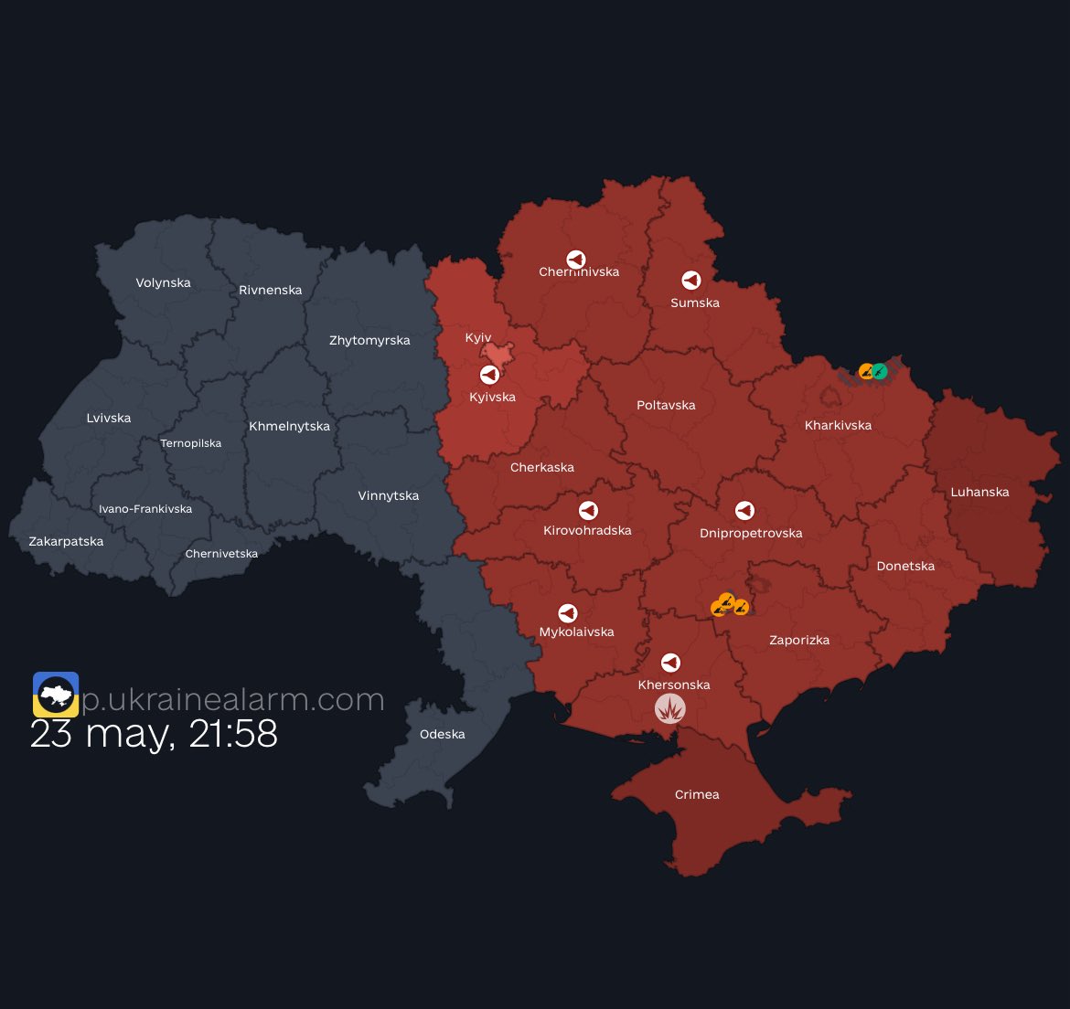 4 Russian Shahed drones flying around Kyiv. Be safe you all 🫂❤️🇺🇦