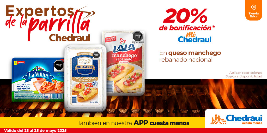 Darle sabor a la parrillada 😋 en Chedraui Cuesta Menos. Encuentra más promociones visitando: bit.ly/4dsEbTW