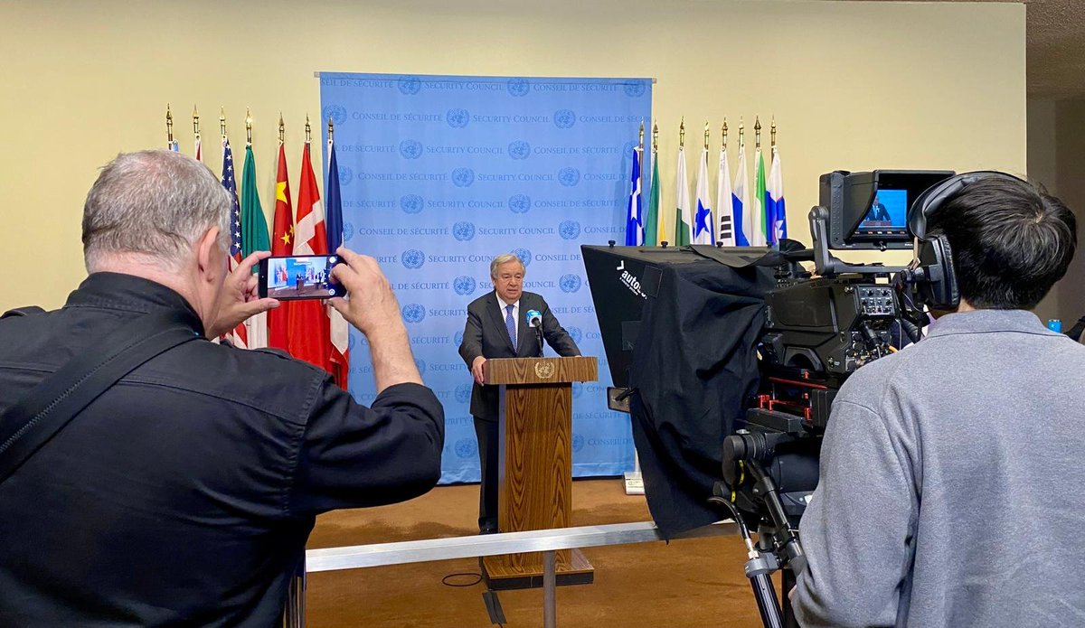 UN Spokesperson (@un_spokesperson) on Twitter photo .<a href="/antonioguterres/">António Guterres</a>: the supplies – 160,000 pallets, enough to fill nearly 9,000 trucks – are waiting.
This is my appeal for life-saving aid for the long-suffering people of #Gaza:
Let’s do it right. And let’s do it right away.
His full remarks: un.org/sg/en/content/… .<a href="/antonioguterres/">António Guterres</a>: the supplies – 160,000 pallets, enough to fill nearly 9,000 trucks – are waiting.
This is my appeal for life-saving aid for the long-suffering people of #Gaza:
Let’s do it right. And let’s do it right away.
His full remarks: un.org/sg/en/content/…