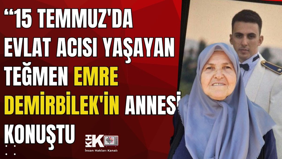 15 Temmuz akşamı faaili meçhul şekilde öldürülen. 
İlk 3 gün adı şehitler listesinde yayınlanan, sonra gereķçe gösterilmeden kaldırılan Teğmen Emre Demirbilek'in annesi konuştu:
"Neredesin topal sivrisinek gir artık burunlarına."

⏰️21.00'de👇👇👇
youtu.be/ncyFZFBaaZw