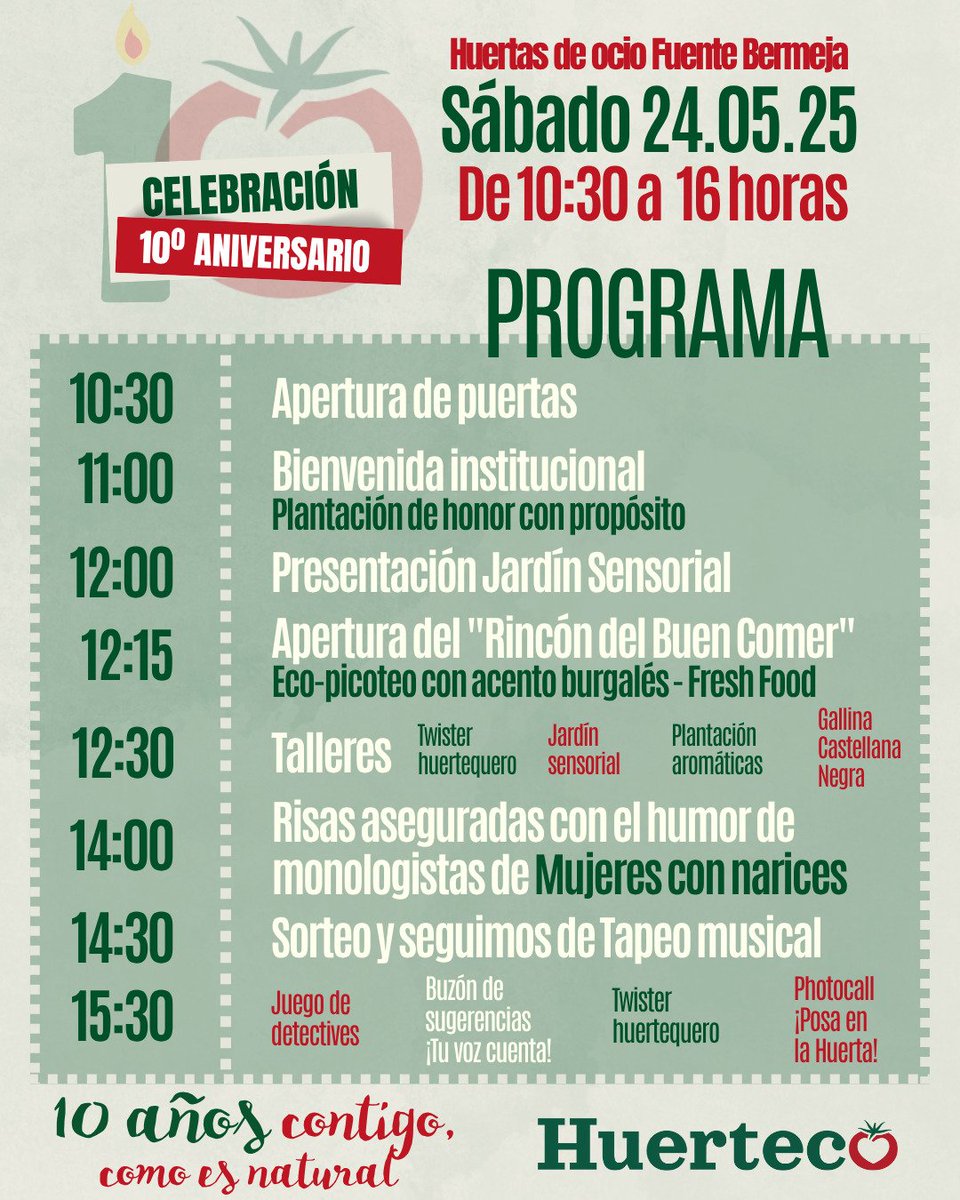 Mañana te esperamos!!!!! #huertosostenible #huerto #vecinos #MedioAmbiente #Burgos