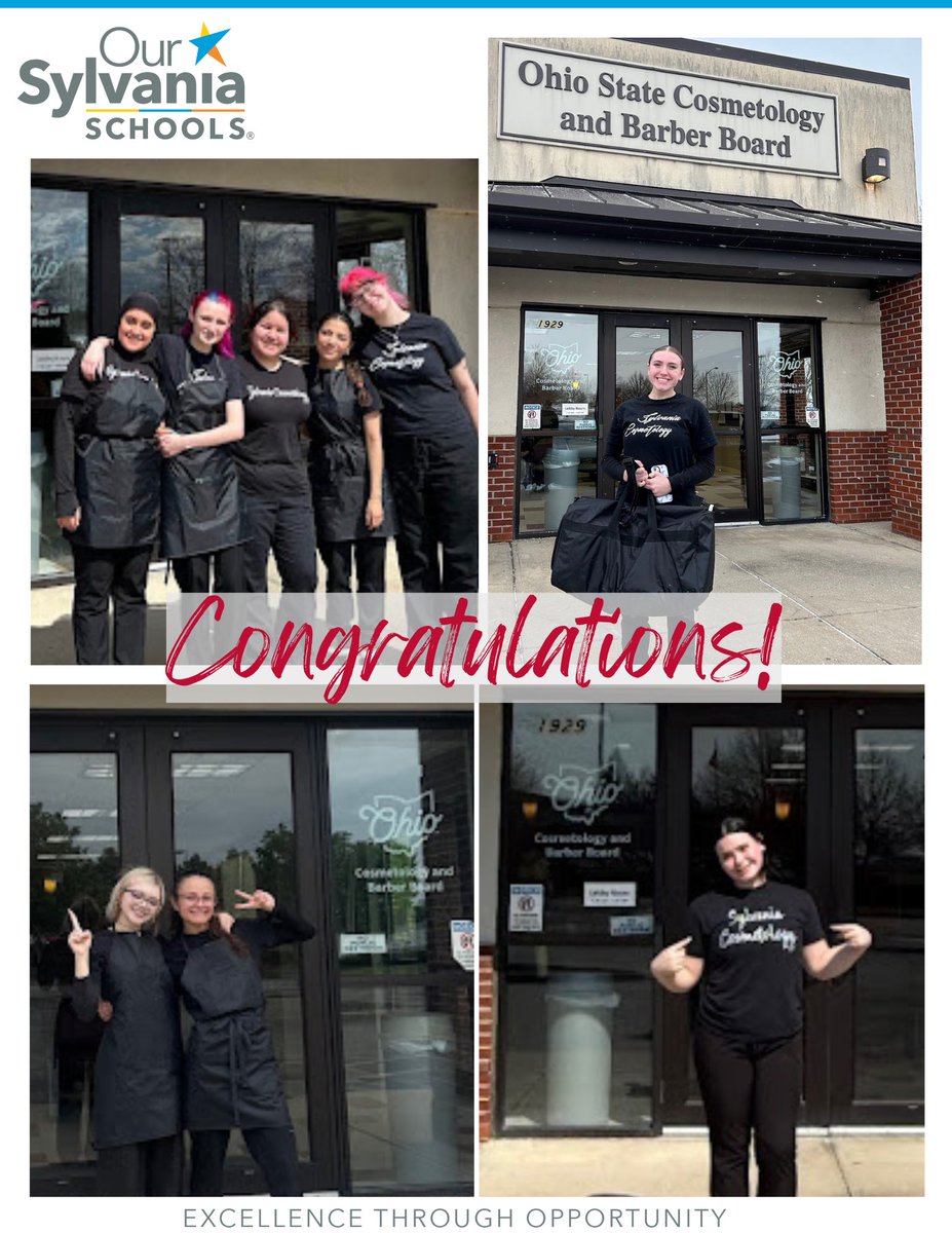 SylvaniaSchools's tweet image. CONGRATULATIONS to our licensed Cosmetologists!! All 22 seniors in our Cosmetology Career Tech program passed the state exam. We are so proud of these Northview &amp;amp; Southview seniors. #ReadyToWork #BrightFutures #CareerTech #Classof2025 #sylvaniastudents #excellence #opportuntities