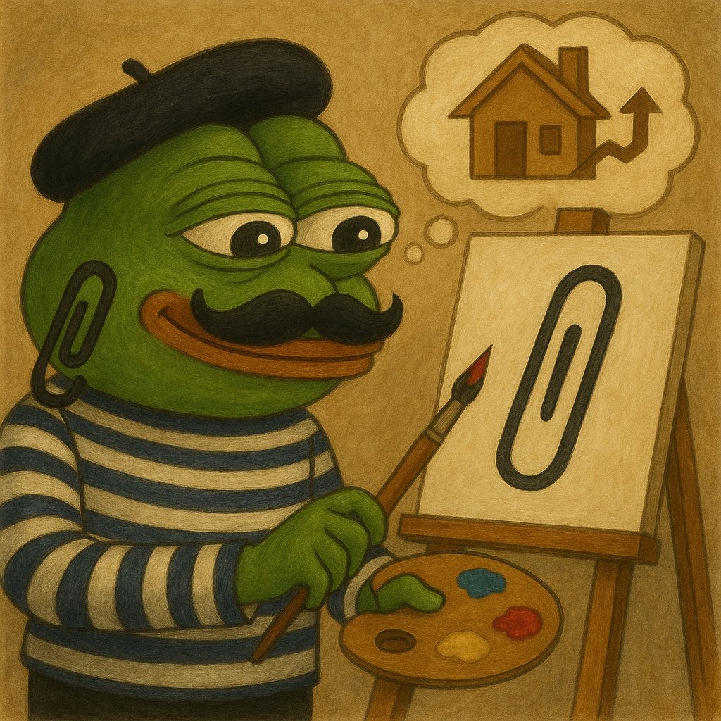 PaperclipFlip's tweet image. 🎨 It starts with imagination.
From a single paperclip... to a vision few dare to dream.
The brush is in your hand.
The future is on your canvas.
🏠 Paint it real.
GLeWRGNtMZibkf9zTSEjfssnaN2WCnKiBcZDiYe3pump
#PaperclipToHouse #Memeconomics #CreateReality #memecoin #solanagems…